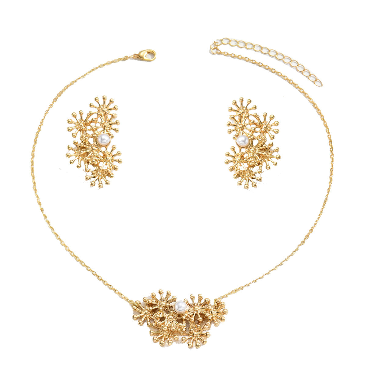 Sunflower Necklace Set for Women – Fashion Jewelry Suit with Sunflower Pendant & Matching Accessories