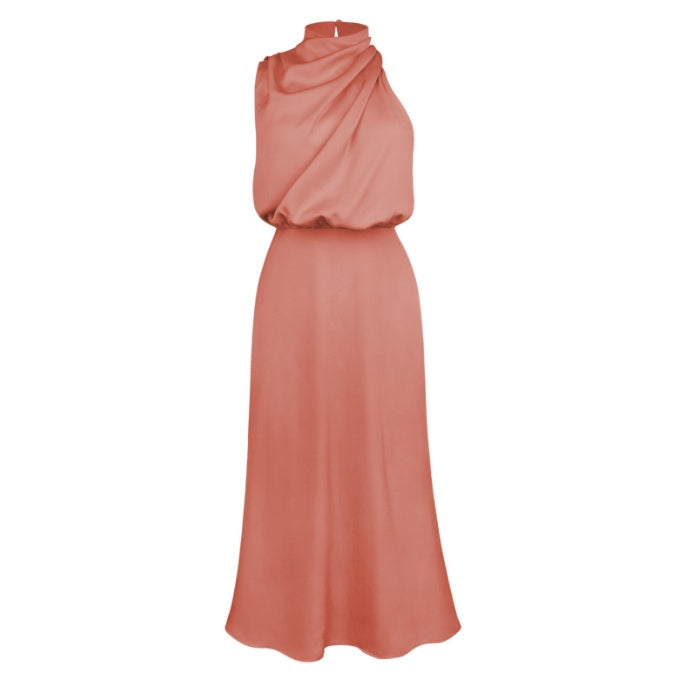 Elegant Summer Sleeveless Midi Dress – Chic Evening Wear for Women