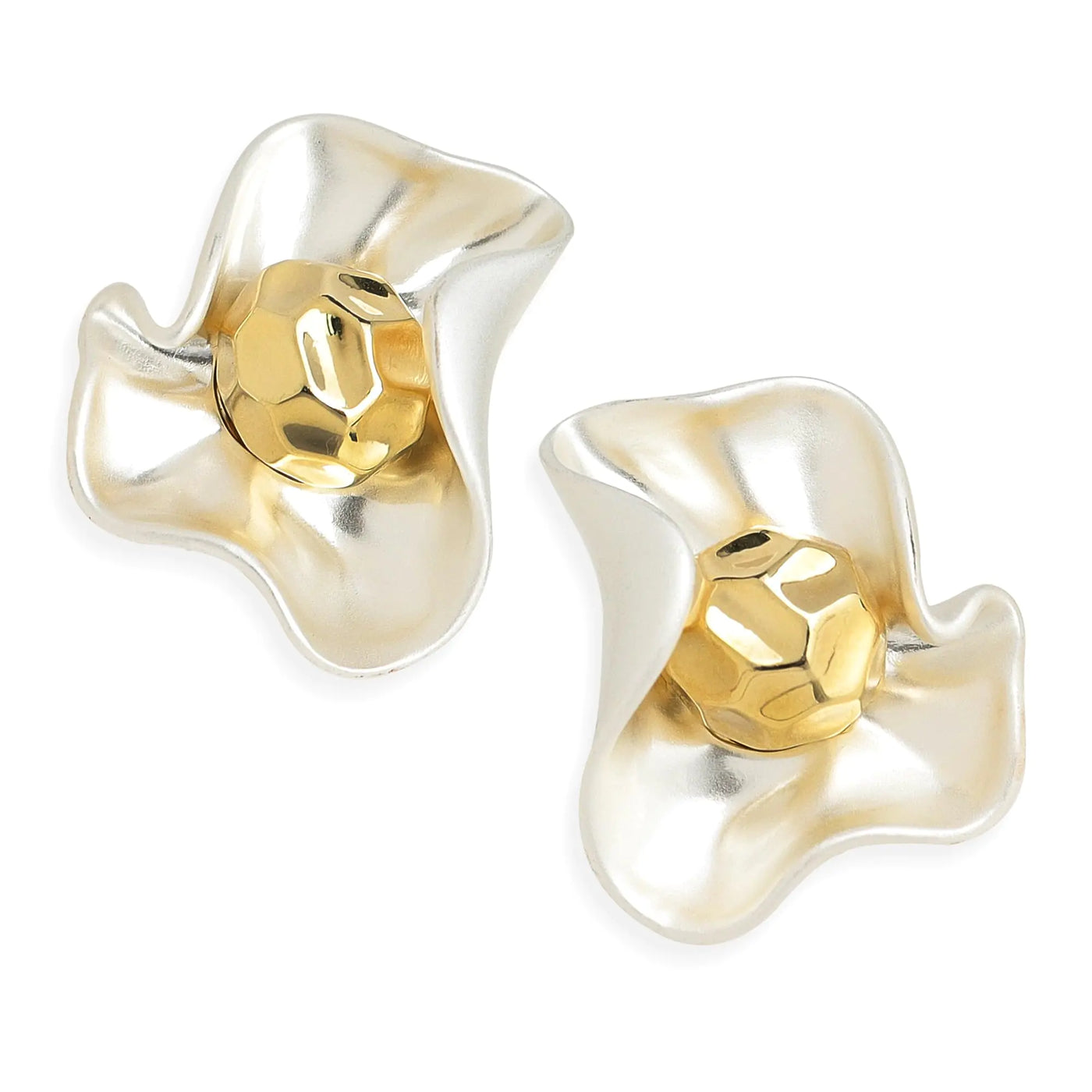 Frigotine Modern Floral Stud Earrings