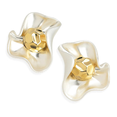 Frigotine Modern Floral Stud Earrings