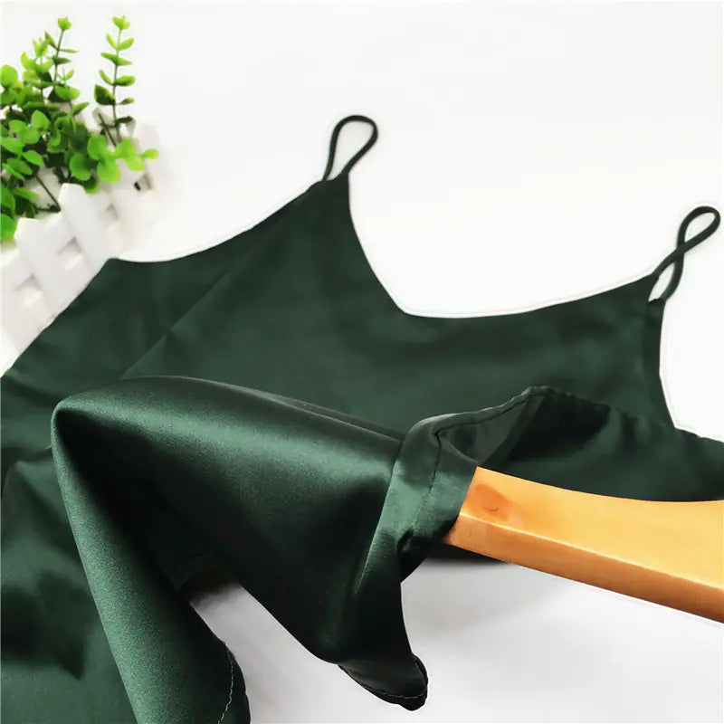 V-Neck Satin Camisole Top