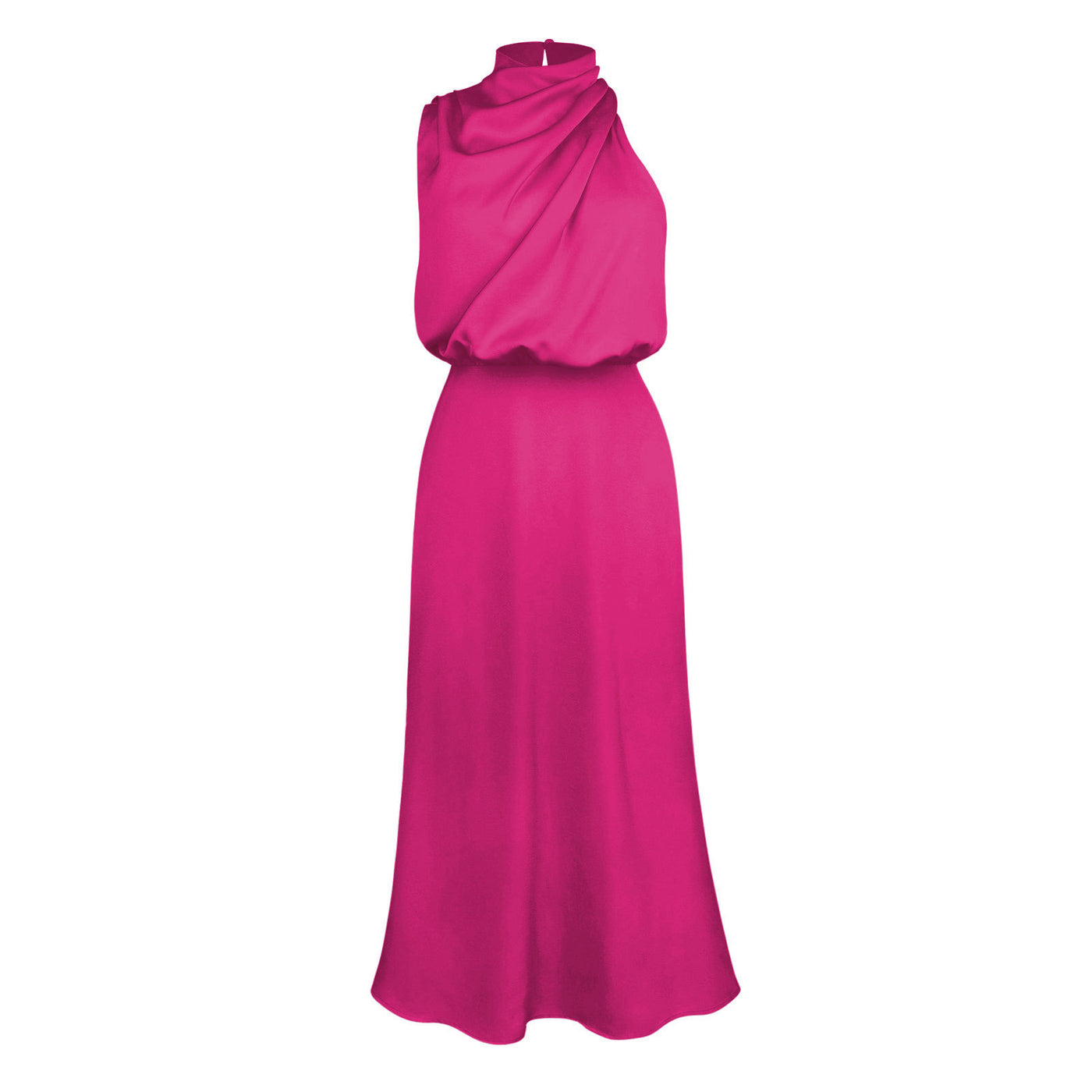 Elegant Summer Sleeveless Midi Dress – Chic Evening Wear for Women
