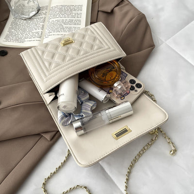 Korean‑Inspired Chain Shoulder Bag – Women’s Trendy Western‑Style Mini Crossbody Purse