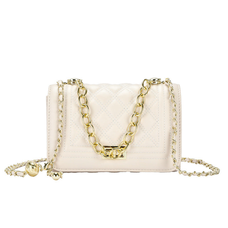 Korean‑Inspired Chain Shoulder Bag – Women’s Trendy Western‑Style Mini Crossbody Purse
