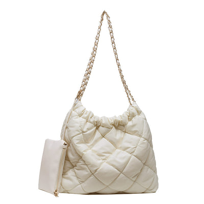 Women’s Large Capacity Rhombus Tote Bag – Fashion Quilted Handbag for Work, Travel & Daily Use
