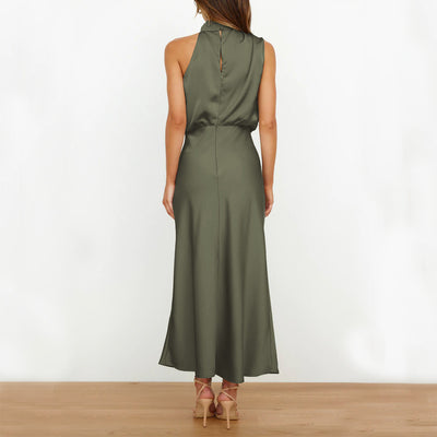 Elegant Summer Sleeveless Midi Dress – Chic Evening Wear for Women