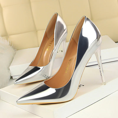 Genuine Leather Pointed Toe Stiletto Pumps for Women – Sexy High Heel Dress Shoes