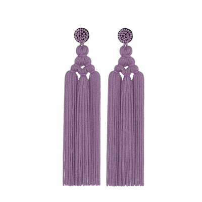 Boho Chic Fringed Tassel Earrings