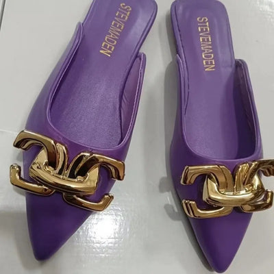 Fashionable Flat Pointed Toe Anti-Slip Casual Slippers