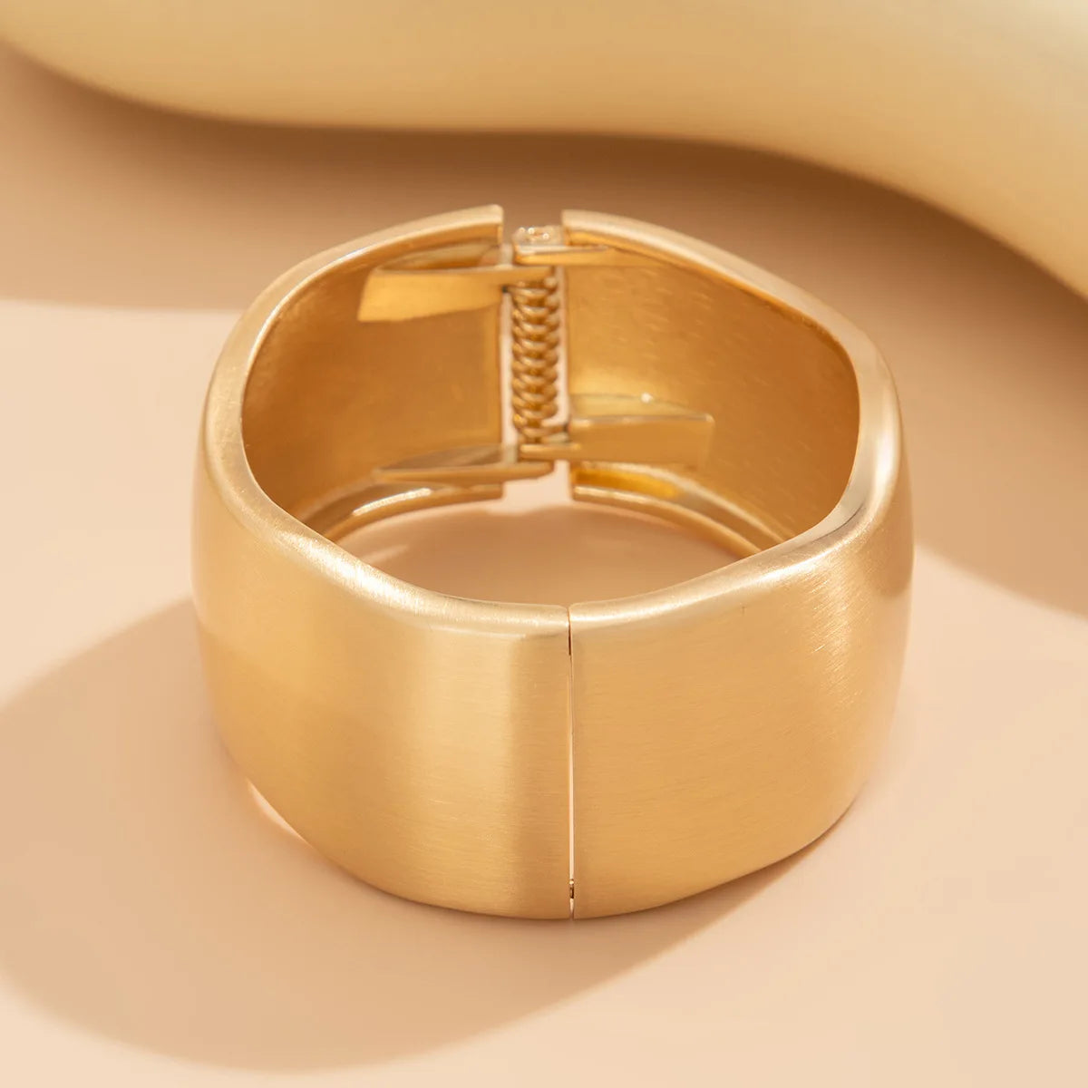 Chunky Heavy Wide Metal Water Drop Bangles
