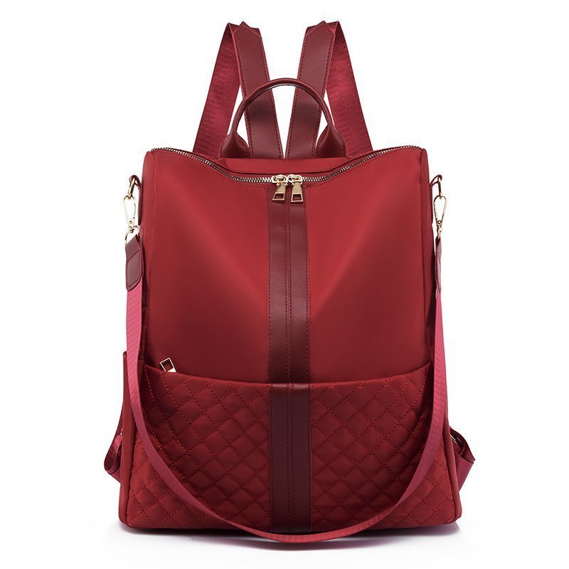 Stylish Oxford Casual Backpack for Women – Quilted Large Capacity Travel & Daily Bag