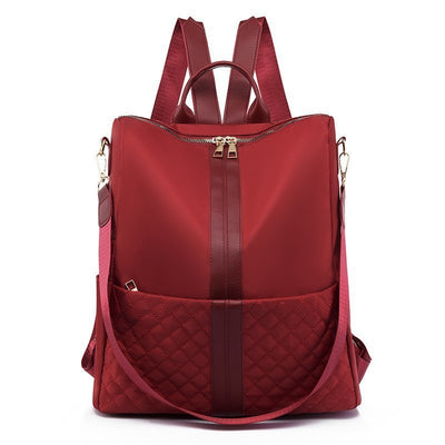 Stylish Oxford Casual Backpack for Women – Quilted Large Capacity Travel & Daily Bag