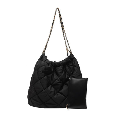 Women’s Large Capacity Rhombus Tote Bag – Fashion Quilted Handbag for Work, Travel & Daily Use