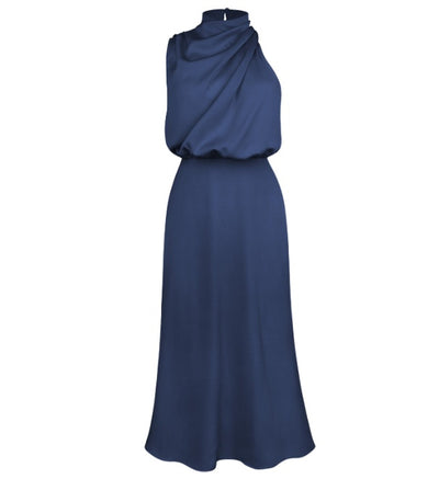 Elegant Summer Sleeveless Midi Dress – Chic Evening Wear for Women