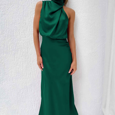 Elegant Summer Sleeveless Midi Dress – Chic Evening Wear for Women
