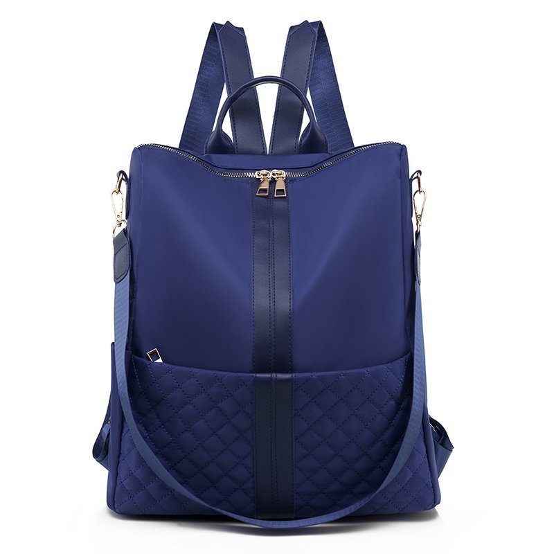 Stylish Oxford Casual Backpack for Women – Quilted Large Capacity Travel & Daily Bag