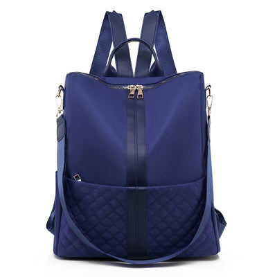 Stylish Oxford Casual Backpack for Women – Quilted Large Capacity Travel & Daily Bag