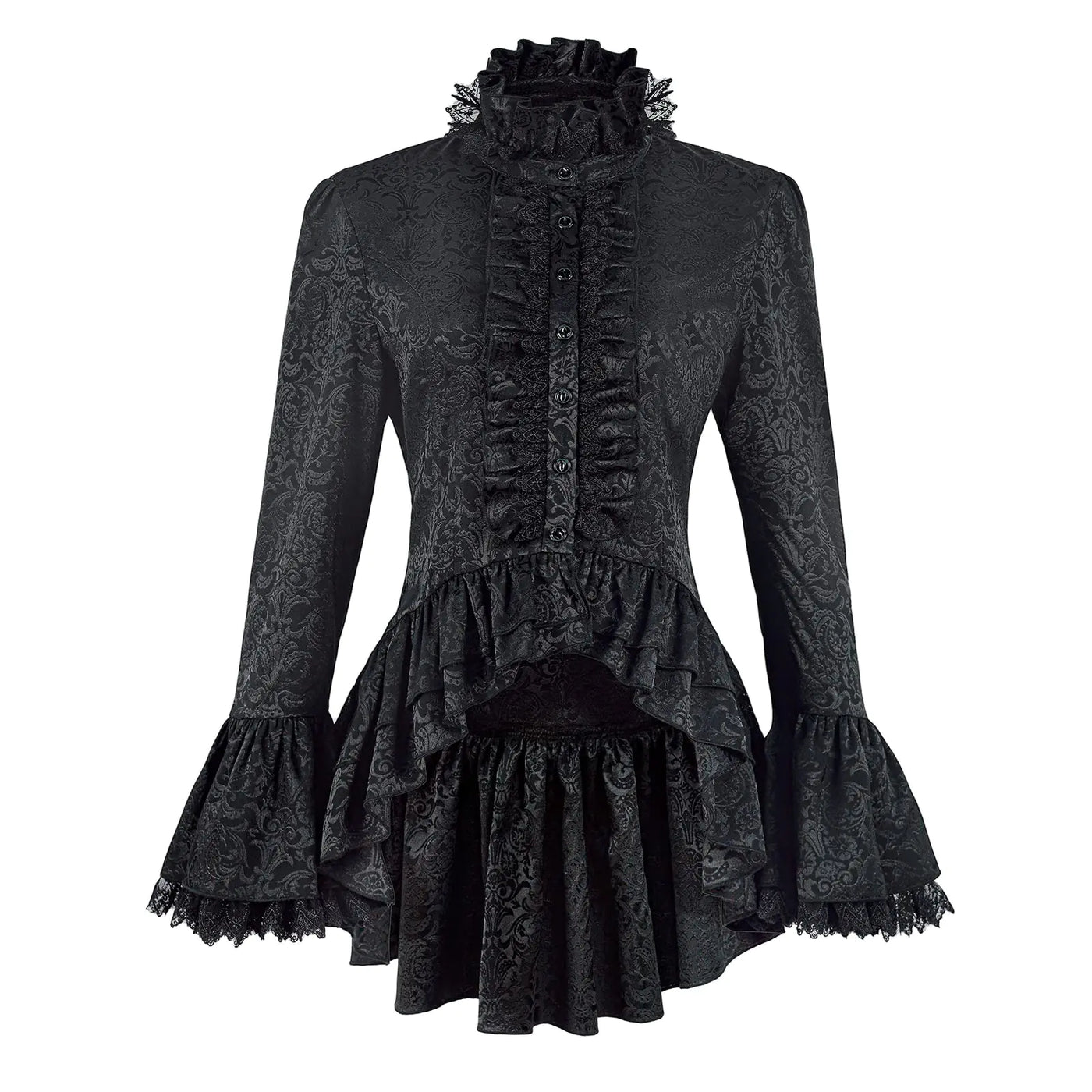 Elegant Victorian Ruffle Blouse