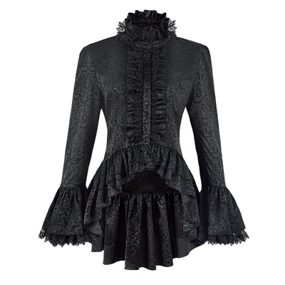 Elegant Victorian Ruffle Blouse
