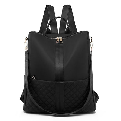 Stylish Oxford Casual Backpack for Women – Quilted Large Capacity Travel & Daily Bag