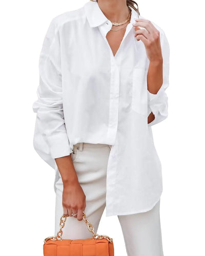 ChicFlow V-Neck Button-Up Blouse